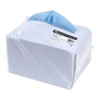 使い切り カウンタークロス 薄手 大判 約60×60cm ブルー 1パック（100枚入）