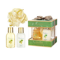 シャルドネ バス＆ボディーケアセット ボディーウォッシュ+ハンド＆ボディーミルク+スポンジ ギフト