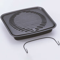 イシガキ 鉄鋳物 焼肉プレート 中 ブラック 3978 1個