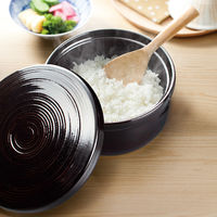 イシガキ おひつ 2合 レンジ専用 ブラック 4146 1個（直送品）