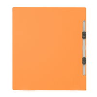 プラス PP製 フラットファイル 年組氏名 A4 タテ オレンジ 79490 1袋(10冊入)