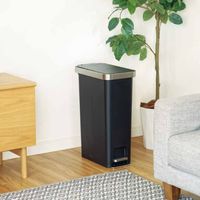 EKO ハナスリムステップビン ブラック EK6268-40L-BL 1台