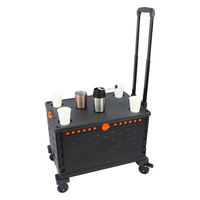 富士商 Felio 折畳コンテナキャリーカート F21660 1個