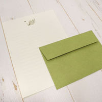 包む レターセット ミモザと蝶 TL095 1パック