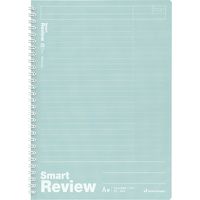 マルマン ノート スマートレビュー B5 A罫(7mm復習罫)3冊パック ブルー、ライトピンク、ライトグリーン N908AP 1パック