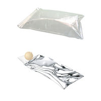 石崎資材 空気枕付 防災アルミ蒸着寝袋 BNB-180A 1個 O0764