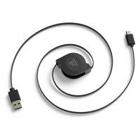 カシムラ USB充電&同期ケーブルリール80cm A-C BK AJ-660 1台