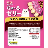 いなば CIAO チャオ スティック ちゅ～るゼリー まぐろ 海鮮ミックス味 国産（15g×20本入）1袋 猫用 おやつ ちゅーる