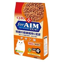 いなば CIAO チャオ for AIMクランキー チキン味 総合栄養食 国産（140g×4袋入）3袋 キャットフード
