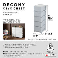 JEJアステージ　デコニーシーヴォ5段　ライトグレー　　1台