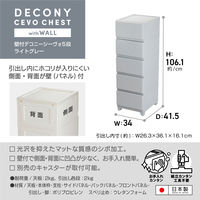 JEJアステージ　壁付デコニーシーヴォ5段　ライトグレー　　1台