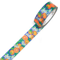 カミイソ産商 マスキングテープ みかん 15mm×7m巻 TR-0248 1個（直送品）