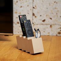 +d（プラスディー） リモコンスタンド リモココ モカ 1個 アッシュコンセプト