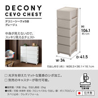 JEJアステージ　デコニーシーヴォ5段　グレージュ　　1台