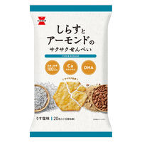 しらすとアーモンドのサクサクせんべい 20枚入 1セット（1個×6） 煎餅 せんべい おかき 岩塚製菓