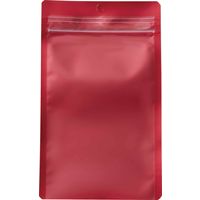 生産日本社 ラミグリップ 平袋タイプ 吊下げ穴付き 片面透明バリアタイプ レッド VCP-F（R）1袋（50枚入）