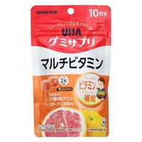 UHA味覚糖　UHAグミサプリ　マルチビタミン（10日分）　ピンクグレープフルーツ味　1セット（1袋（20粒入）×3）