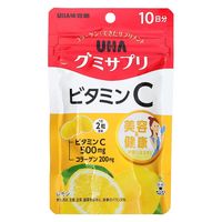UHA味覚糖　UHAグミサプリ　ビタミンC（10日分）　レモン味　1セット（1袋（20粒入）×6）　サプリメント