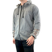 ヤマショウ 【忌避成分入】虫が嫌がる防虫ネットパーカー グレー YAN-002 1個（直送品）