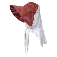 ヤマショウ 洗えるガーデンフード 冷感布 レッド×ホワイト YCH-042REWH 1個（直送品）