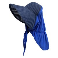 ヤマショウ 洗えるガーデンフード 冷感布 ネイビー×ブルー YCH-042NVBL 1個（直送品）