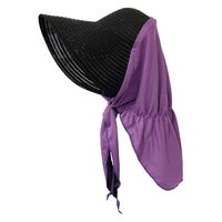 ヤマショウ 洗えるガーデンフード 冷感布 ブラック×パープル YCH-042BKPU 1個（直送品）