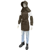 ヤマショウ ガーデン無地エプロン ブラウン YEP-009BR 1枚（直送品）