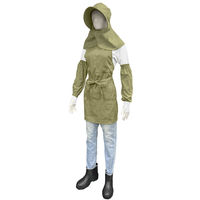 ヤマショウ ガーデン無地エプロン グリーン YEP-009GR 1枚（直送品）