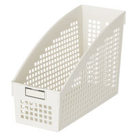 【均一価格】 ブックスタンド  メッシュスタンド Ａ4 ホワイト　幅10.4×奥行27.1×高さ17.8cm １セット（２個） オリジナル