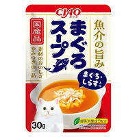 いなば CIAO チャオ まぐろスープ まぐろ・しらす入り 国産 30g 1セット（1袋×16）猫用