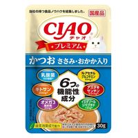 いなば CIAO チャオ プレミアム かつお ささみ・おかか入り 国産 30g 1セット（1袋×16）猫用