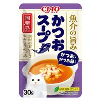 いなば CIAO チャオ かつおスープ かつお・かつお節入り 国産 30g 1セット（1袋×16）猫用