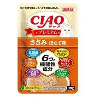 いなば CIAO チャオ プレミアム ささみ ほたて味 国産 30g 1セット（1袋×6）キャットフード