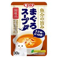 いなば CIAO チャオ まぐろスープ ささみ・かつお節入り 国産 30g 1セット（1袋×6）猫用