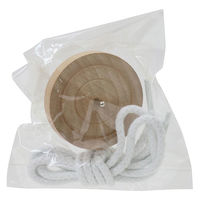 池田工業社 木地鉄芯ゴマ（ヒモ付） 1セット（1パック（6個入）×5）