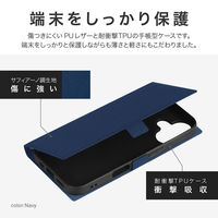 MSソリューションズ iPhone 16 薄型・軽量PUレザー手帳ケース ブラック LN-IM24BSLBK 1個