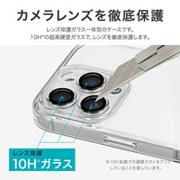 MSソリューションズ iPhone 16 Pro カメラレンズ保護ハイブリッドケース クリア LN-IP24CACCL 1個