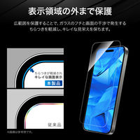 MSソリューションズ iPhone 16 Pro ガラスフィルム ブルーライトカット LN-IP24FGLB 1個