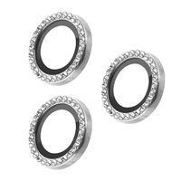 iPhone 16 Pro/16 Pro Max/15 Pro Max/14 Pro/14 Pro Max レンズ保護ガラスフィルム 銀（直送品）