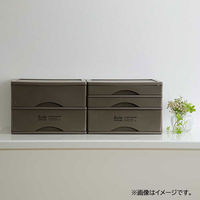 ベストコ 書類 小物 収納ケース A4 引き出し 2段 ブラウン Boite MA-4129 1個