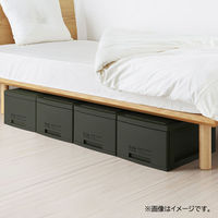 ベストコ 衣装ケース 衣類ケース 収納 1段 スリム カーキ Boite MA-4034 1個