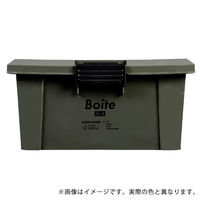 ベストコ コンテナ ボックス 収納 積み重ね L 浅型 ブラウン Boite MA-4006 1個