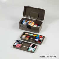 ベストコ ツール ボックス 工具箱 中皿式 プラスチック ブラウン Boite MA-4024 1個