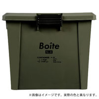 ベストコ コンテナ ボックス 収納 積み重ね L 深型 ブラック Boite MA-4011 1個