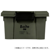 ベストコ コンテナ ボックス 収納 積み重ね M 浅型 ブラウン Boite MA-4000 1個