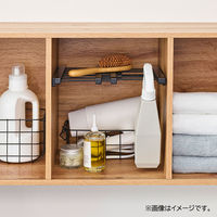 平安伸銅工業 突っ張り棚 すき間収納 マットブラック 耐荷重2kg 幅19～28cm SMR-23B 1個