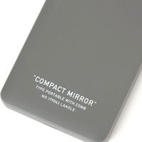 コーム付きコンパクトミラー チャコール LAKOLE/ラコレ