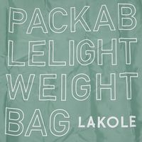 ロゴエコバッグ グリーン LAKOLE/ラコレ