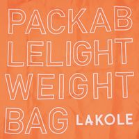 ロゴエコバッグ オレンジ LAKOLE/ラコレ