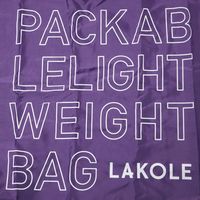 ロゴエコバッグ パープル LAKOLE/ラコレ